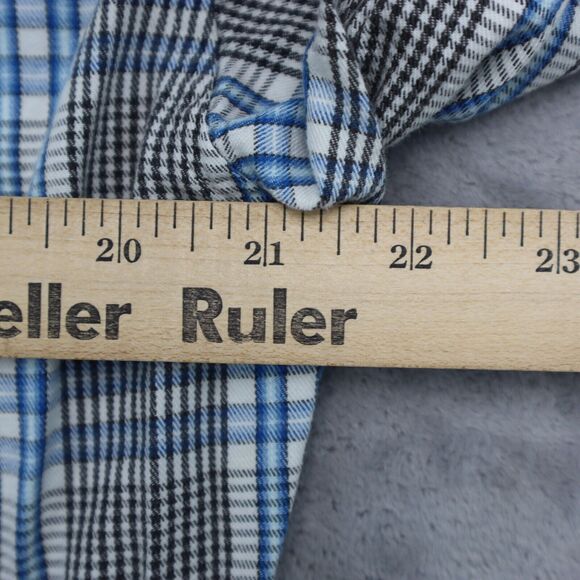 Wrangler Shirt Mens Medium Blue 20X Outdoor Fish Hike Camp Work Button Up - Picture 5 of 16